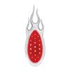 110798 1938-39 Ford Car Style LED Sequential Tail Light With Chrome Flush Mount Flame Bezel - image 4