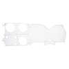 110963 Clear Acrylic Instrument Cluster Lens For 1973-87 Chevy & GMC Truck, Gauges Without Clock - image 1