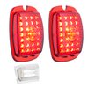 111121 27 LED Tail Light With 6 LED LP Light Set For Chevy Passenger Car (1937-1938) & Truck (1940-1953) (Pair) - image 3