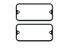 111154 Standard Side Marker Light Bezel for 1968-1972 Chevy/GMC C/K Trucks, Blazer, Suburban - image 1