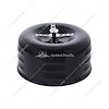 111163 4 in. Round Louvered Air Cleaner for Carburetors, 2 5/16 in. Neck, with Wing Screw [Black] - image 1