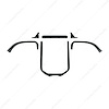 111265 Radiator Core Support with Brackets for 1947-1955 1st Series Chevy Trucks, 3100, 3600, 3800 - image 1