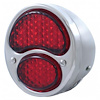 FTL2831LED-AL 19 LED 12V With 4 LED License Plate Light Polished Stainless Steel Tail Light For 1928-31 Ford Car - L/H - image 1