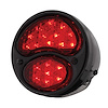 FTL2831LED-MAL 19 LED 12V Tail Light Assembly With 4 LED LP Light, Black Housing, & Rim For 1928-31 Ford Model A - L/H - image 1