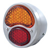 FTL2831RA6-AL 19 LED 6V Tail Light Assembly With 4 LED LP, Light SS Housing For 1928-31 Ford Model A - L/H, Red & Amber Lens - image 1