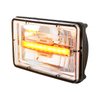 31151 ULTRALIT 4 in. x 6 in. Rectangular LED Headlight With Amber LED Position Light - High Beam - image 4