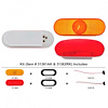 31362RK 6 in. Oval Light Kit (Stop, Turn & Tail) - Red Lens - image 1