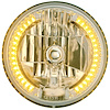 Crystal Round Headlight with LED Halo 7"