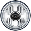 LED Round Projector Headlight with Dual Color LED Halo 7"