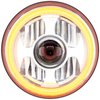 LED Round Projector Headlight with Dual Color LED Halo 7" - image 3