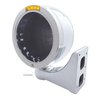 31701 Stainless Steel Bullet Half Moon Headlight No Bulb With LED Turn Signal - Amber Lens - image 4