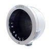 31702 Stainless Steel Bullet Half Moon Headlight No Bulb With LED Turn Signal - Clear Lens - image 2