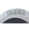 31702 Stainless Steel Bullet Half Moon Headlight No Bulb With LED Turn Signal - Clear Lens - image 3