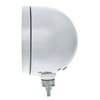 31702 Stainless Steel Bullet Half Moon Headlight No Bulb With LED Turn Signal - Clear Lens - image 4