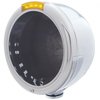 31716 Stainless Steel Classic Half Moon Headlight No Bulb With LED Turn Signal - Amber Lens - image 2