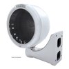 31717 Stainless Steel Classic Half Moon Headlight No Bulb With LED Turn Signal - Clear Lens - image 2
