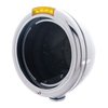 31761 Chrome Classic Headlight No Bulb With LED Turn Signal - Amber LED/Amber Lens - image 2