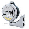 Round H4 Headlight for Universal Applications [Black Housing, Chrome Trim Ring]