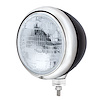 682-C Style Guide Headlight for Universal Applications [Black Powdercoated]
