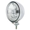 Kingbee-Style Round Headlight Assembly with H4 Bulb & Hi/Low Function Amber LED for 1928-1934 Ford Cars, Trucks - image 3