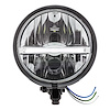 32800 Black 5-3/4 in. Motorcycle Headlight 9 LED Bulb With White LED Light Bar - Bottom Mount - image 1