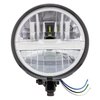 32804 Black 5-3/4 in. Motorcycle Headlight 8 LED Bulb With Silver Bar - Bottom Mount - image 2