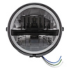 32810 Black 5-3/4 in. Motorcycle Headlight 8 LED Blackout Bulb With Black Bar - Side Mount - image 1