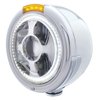 32813 Bullet Half Moon LED Projection Headlight & LED Turn Signal - Amber Lens - image 2