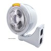 32813 Bullet Half Moon LED Projection Headlight & LED Turn Signal - Amber Lens - image 3