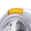 32813 Bullet Half Moon LED Projection Headlight & LED Turn Signal - Amber Lens - image 4
