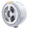 32814 Bullet Half Moon LED Projection Headlight & LED Turn Signal - Clear Lens - image 2