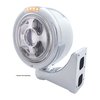 32814 Bullet Half Moon LED Projection Headlight & LED Turn Signal - Clear Lens - image 3