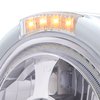 32814 Bullet Half Moon LED Projection Headlight & LED Turn Signal - Clear Lens - image 4