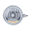 32849 Guide 682-C Style Headlight Assembly W/Crystal Lens & 10 LEDs Position Light - Right/Passenger Side - image 1