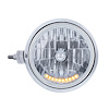 32850 Guide 682-C Style Headlight Assembly W/Crystal Lens & 10 LEDs Position Light - Left/Driver Side - image 1
