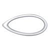 CHROME PLASTIC TEARDROP L - image 1