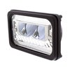 34132 ULTRALIT Heated 4 in. x 6 in. LED Headlight With Glass Lens & Aluminum Housing - High Beam - Chrome - image 2