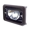 34133 ULTRALIT Heated 4 in. x 6 in. LED Headlight With Glass Lens & Aluminum Housing - Low Beam - Black - image 3