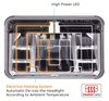 LED Heated Rectangle Headlight 4 in. x 6 in. High Beam - image 2