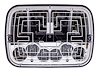 LED Heated Headlight 5 in. x 7 in. Low & High Beam