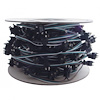 34244 100 Count 3-Prong Male Bullet Plugs Wire Harness Roll - 100' W/12 in. Lead Between Plugs - image 1