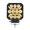 36039 11 LED High Power LED Work Light With "U" Light Guide [Amber] - image 1