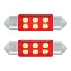 36593 6 SMD High Power Micro SMD LED 6418/6461-36mm Light Bulb - Red (2-Pack) - image 2