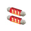 36593 6 SMD High Power Micro SMD LED 6418/6461-36mm Light Bulb - Red (2-Pack) - image 3