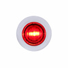 36601 3 LED Dual Function Mini Auxiliary/Utility Light With Bezel & Washer - Red LED/Red Lens - image 1