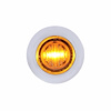 36602 3 LED Dual Function Mini Auxiliary/Utility Light With Bezel & Washer - Amber LED/Clear Lens - image 1