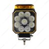 9-LED Work Light with 8-Pattern Amber Strobe [900-Lumen, Black] - image 3