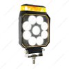 9-LED Work Light with 8-Pattern Amber Strobe [900-Lumen, Black] - image 4