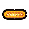 36954 22 LED 6 in. Oval Flange Mount GloLight (Turn Signal) - Amber LED/Amber Lens - image 1