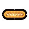 36956 22 LED 6 in. Oval Flange Mount GloLight (Turn Signal) - Amber LED/Clear Lens - image 2